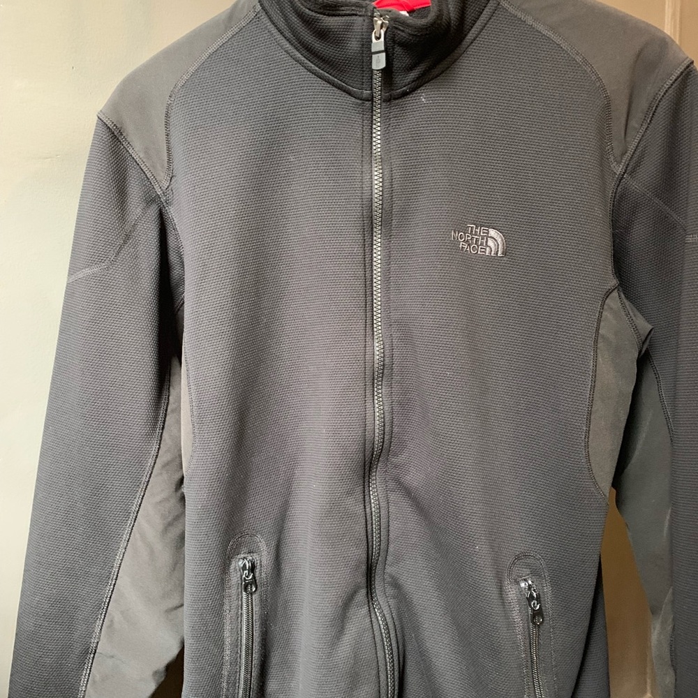 North face full zip, fleece lined jacket.